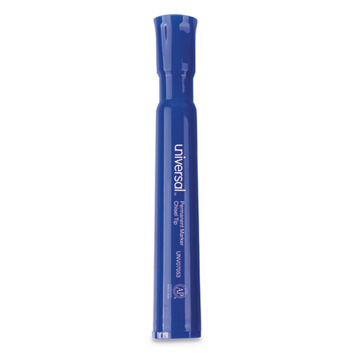 Chisel Tip Permanent Marker, Broad, Blue, Dozen