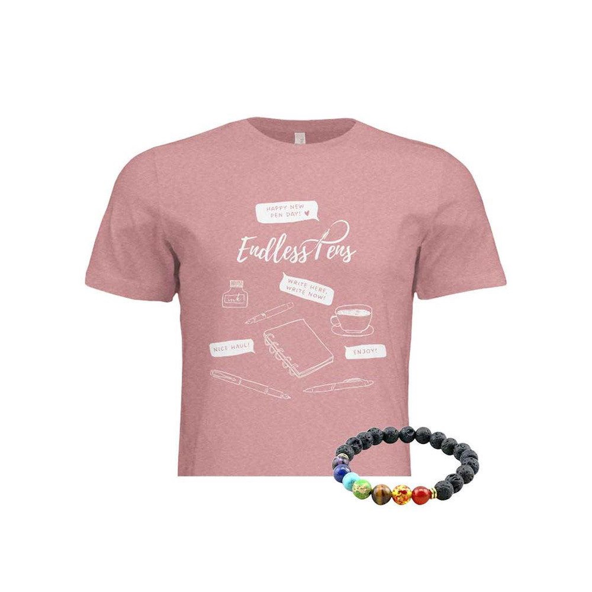 Write Here, Write Now Shirt - Mauve | Extra Large