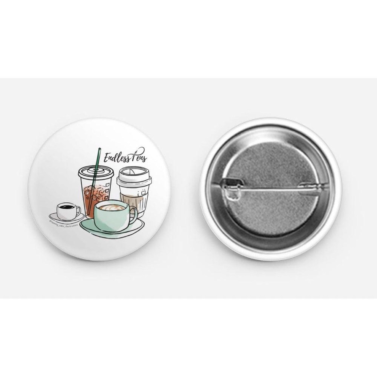 @twenty_sides Coffeeholic Round Button